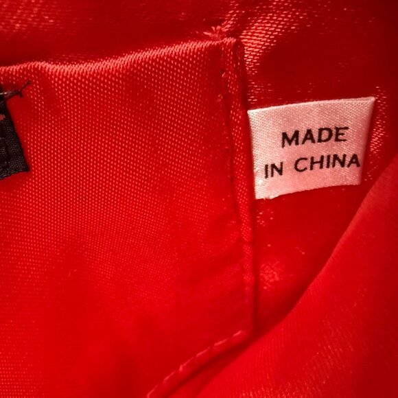 Vintage Carolyne Barton Night Red Glass Beaded Evening Clutch Hollywood Glamour - Picture 7 of 8